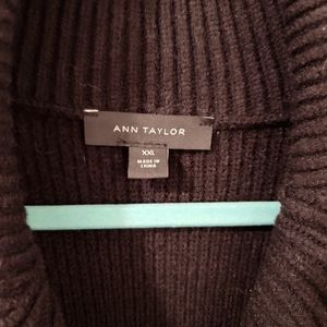 Ann Taylor Black Sweater Coat